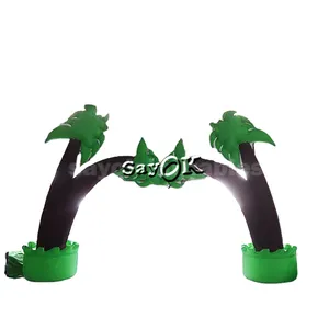 Outdoor advertising inflatable coconut palm tree arch inflatable palm tree arch for school activity