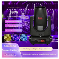 Vente directe d'usine, barre lumineuse LED 380W AC110V-240V, faisceau lumineux, mariage, fête, salle, ambiance, scène, concert en plein air, tête mobile rotative