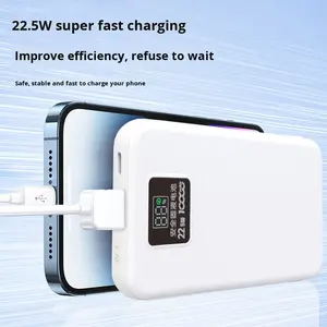 <span class=keywords><strong>Batería</strong></span> de estado semisólido de plástico que <span class=keywords><strong>no</strong></span> se inflama, cable integrado resistente a pinchazos, <span class=keywords><strong>carga</strong></span> súper rápida de 22.5W, <span class=keywords><strong>batería</strong></span> externa de 10000 mAh - Product Image 5