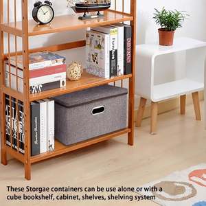 Maison pliante Réception Tissu Pliable Dossier Lin Organisateur Boîte De Rangement Pour Vêtements Pliable - Product Image 4