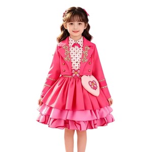 Disfraz de Cosplay de Abrigo Militar Rosa para Niñas, Traje para Actuación en Escenario de Halloween - Product Image 2