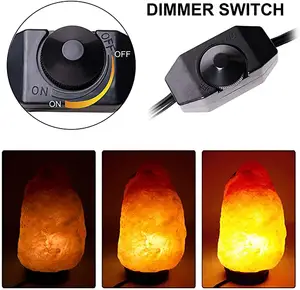 White SPT-2 18AWG Usa Himalayan Cords Us Dimmer Switch Control 15W Bulb With E12 Salt Lamp Cord