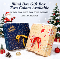 Boîte surprise de Noël, un cadeau par jour, boîte cadeau de Noël à 24 compartiments, boîte coulissante pour petits cadeaux et rouges à lèvres