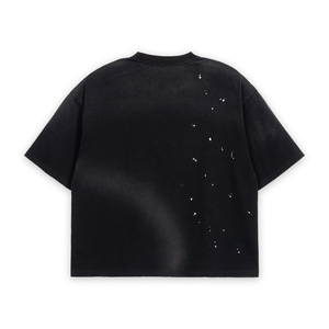 T-shirt da uomo personalizzata <span class=keywords><strong>a</strong></span> maniche corte, girocollo, in cotone 100%, <span class=keywords><strong>a</strong></span> <span class=keywords><strong>pois</strong></span>, vestibilità ampia, stile streetwear - Product Image 5