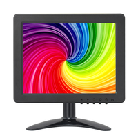 Écran tactile LCD de petite taille de 8 pouces avec rétroéclairage LED intégré, moniteur de bureau pour PC