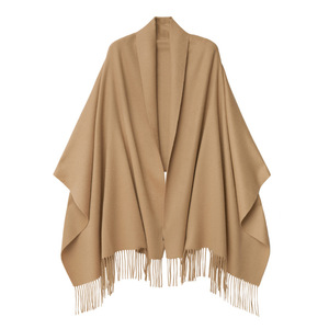 Sciarpa in Cashmere Tinta Unita con Motivo a Onde, Sciarpa Calda <span class=keywords><strong>e</strong></span> Trendy per Autunno <span class=keywords><strong>e</strong></span> Inverno, Regalo per Riunioni Annuali, Scialle di Fabbrica - Product Image 5
