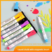 Nouveaux marqueurs magnétiques pour tableau blanc à pointe fine, effaçables à sec, avec gomme, pour enfants, marqueurs fins à faible odeur pour calendriers