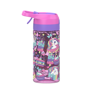 Garrafa de Água Infantil Ecológica com Estampa de Unicórnio em Desenho Animado, Bico Flip, À Prova de Vazamentos, Portátil, Lavável na Máquina de Lavar Louça, Copo para Meninas - Oferta Imperdível - Product Image 3