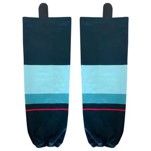 Chaussettes de hockey sur glace personnalisées, vêtements d'équipe, chaussettes de hockey sur glace personnalisées en couleur pour les jeunes et les adultes - Product Image 1