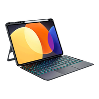 Neue Stoßfeste BT Kabellose Tastatur-Schutzhülle mit Stifthalter für Xiaomi Pad 5 Pro 12,4" Magnetische Tastatur
