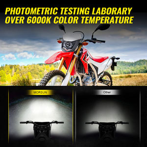 Accesorios para motocicleta Dirt <span class=keywords><strong>Bike</strong></span>, Kit de faros LED delanteros con máscara, faros LED universales para KTM, <span class=keywords><strong>Husqvarna</strong></span>, GasGas Enduro - Product Image 4