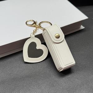 Nouvelle mode Instagram PU cuir rouge à lèvres porte-clés <span class=keywords><strong>sac</strong></span> de rangement Portable haut visage Mini <span class=keywords><strong>sac</strong></span> avec miroir de maquillage pour femme - Product Image 6