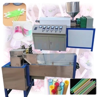 Extrudeuse de profilés en plastique PP bicolore de haute qualité, machine à fabriquer des tuyaux en PVC, extrudeuse de plastique pour la fabrication de pailles à boire