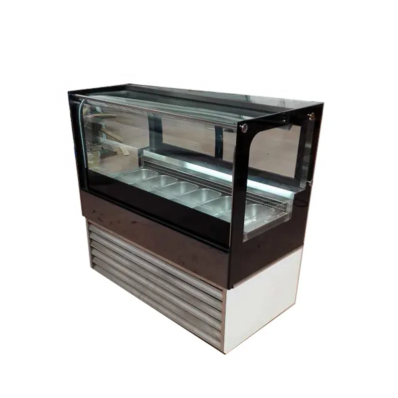 Abordable À Vendre Présentoir De Crème Glacée Glace Gelato Vitrine Glace Congélateur d'occasion