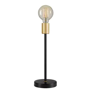 Hotel Modern Style Globe Electric Remington Schwarzes Finish 15 Zoll einfache Tisch lampe