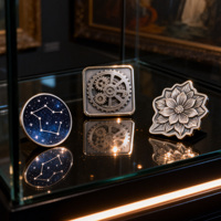 Pièces de collection personnalisées à motifs variés, classiques et abordables, en gros, fournisseur d'or de la mode