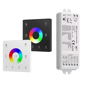 Tuya wifi thông minh treo tường Glass Touch Panel RGB RGBW rgbcct <span class=keywords><strong>RF</strong></span> DC 12V 24V mờ LED Strip điều khiển ánh sáng với ứng dụng điều khiển - Product Image 1
