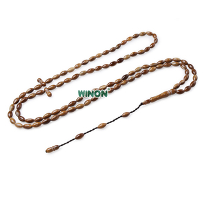 Tasbih Winon Fatto a Mano con Perline Kuka <span class=keywords><strong>Sead</strong></span> di Forma Ovale 5*9mm, 33/99 Perline, Presa Confortevole - Product Image 2