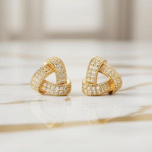 Orecchini E1935 in Oro Bianco con Diamanti Taglio Brillante Rotondo Colore G Naturali di Lusso per Uso Quotidiano Femminile - Product Image 2