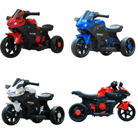 Moto électrique pour enfants en gros, 3 roues, avec lumières LED, structure stable, roues tout-terrain, siège confortable