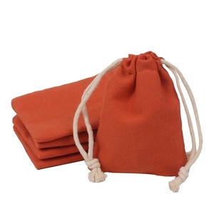 Sac à cordon en coton coloré avec logo personnalisé, sac à bijoux, sacs à cordon en coton de 8 oz avec logo imprimé sur mesure - Product Image 1