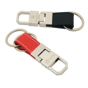 Porte-clés mousqueton en cuir de luxe vierge, promotionnel, personnalisable par sublimation métallique, écologique, vente en gros fabricant - Product Image 3