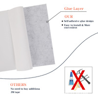 Panneaux acoustiques muraux auto-adhésifs en PET, lot de 12, 12x12 pouces, dalles insonorisantes en fibre de polyester pour studio et bureau