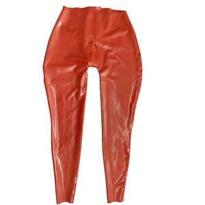 Pantaloni Da Donna Sexy In Ecopelle Verniciata Leggings Pantaloni A Va Alta Con Cerniera Frontale Pantaloni A Mata Slim Pantaloni Skinny In PVC Casual Personalizzati
