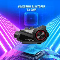 Intercom de moto intelligent FreedConn R3 Pro V2 avec caméra de casque rotative 2K et WiFi, casque de communication