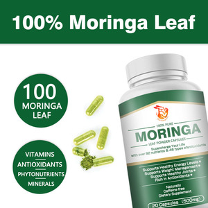 Capsules de Moringa à Marque Blanche pour la Gestion du Poids, Augmentation des Niveaux d'Énergie, Poudre de Feuilles de Moringa Naturelle à Base de Plantes - Product Image 4