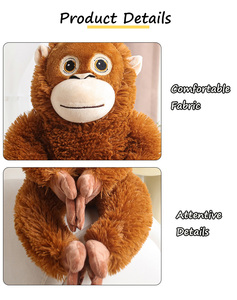 Orangutan di Peluche Super Morbido e Carino con Imbottitura in Cotone PP, Antistress, Regalo Promozionale di Compleanno per Bambini Unisex - Product Image 6