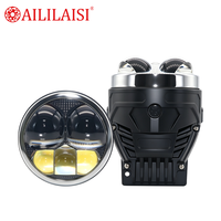5 Lentes de Proyector Individuales de 3 Pulgadas, Cinco Luces Antiniebla Tipo Dragon Ball, Luz Alta/Baja, 70W, 12V, Blancas, para Todo Clima, Venta al por Mayor para SUV