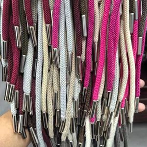 Cordon tressé en polyester 100 % CQ, écologique et haute ténacité, avec revêtement de cire, pour chaussures, sacs, vêtements, bricolage et textiles de maison - Product Image 1