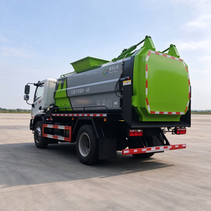 Camion de collecte de déchets alimentaires Dongfeng Dolica D7 8m³ avec benne latérale, élévateur de conteneur, réservoir hermétique pour le transfert de résidus de cuisine, camion d'assainissement - Product Image 6