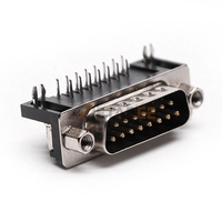 Connecteur D-Sub 15 broches DB15 mâle/femelle, 2 ou 3 rangées, haute densité, prise HD15 plaquée or, port série RS232