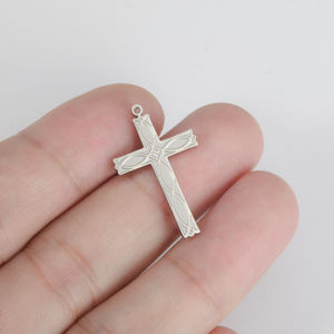 Amulet antik liontin salib dari baja tahan karat berlapis emas Semua Hal ini memungkinkan Aksesori jimat berukir untuk Kalung Gelang - Product Image 2