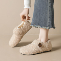 Weiwai Girl 2852-11 Scarpe Invernali da Donna con Tomaia in Peluche, Suola in Gomma, Fodera in Pile, Suola Spessa e Tacco Nascosto, Modello Slip-on