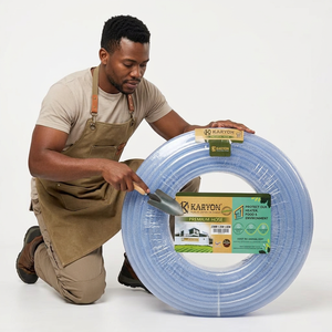 Tuyau d'arrosage de jardin en PVC transparent pour extérieur, diamètre 6-50 mm, flexible, renforcé, haute pression, pour l'irrigation agricole - Product Image 1