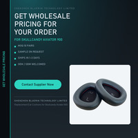 Coussinets d'oreille de remplacement pour casque Skullcandy Aviator 900 en cuir protéiné perforé à clipser – OEM ODM Vente en gros