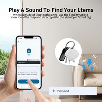 Etiqueta Inteligente Android RSH, Localizador GPS Inteligente con Función de Buscar de Google, Recargable Tipo C, Buscador de Llaves para Equipaje, Mascotas, Carteras, Bolsos, Perros