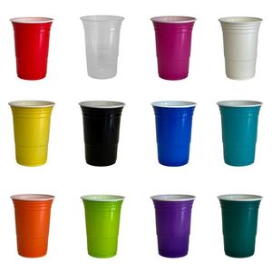 Gobelets promotionnels 16 oz réutilisables en plastique bicolore double paroi pour fêtes et mariages - Product Image 3