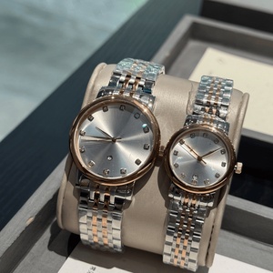 Montre de luxe avancée à quartz 40 mm avec verre saphir, index diamantés, bracelet en acier inoxydable et bracelet en crocodile Longinesing - Product Image 2