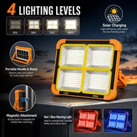 Projecteur LED Solaire 30W IP66 en Gros d'Usine, Lumière d'Urgence Portable pour Aménagement Paysager et Camping