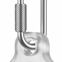 Étui en TPU pour AirTag 2 avec mousqueton à verrouillage rotatif en acier inoxydable 304, étanche, anti-perte, pour bagages et clés