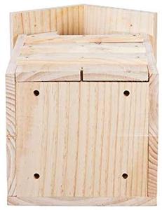 Fabbrica professionale per esterni in legno di cedro scatola di gufo casa con viti di montaggio e un sacchetto di trucioli di legno - Product Image 3