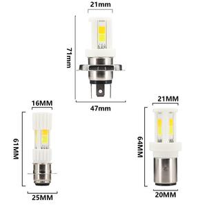 Nouvelle Arrivée F2world Ampoules de Phare LED COB H4 Haute Luminosité 3 Lentilles Céramique Blanc/Jaune pour Motos Feux de Route/Croisement - Product Image 3