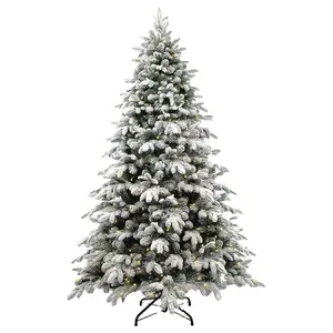 植绒圣诞树套装加密照明酒店商场装饰品高级设计感圣诞树