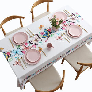 Nappe rectangulaire SKE style nordique en PVC imperméable à motif géométrique imprimé pour usage domestique - Product Image 2