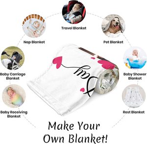 Sublimation Throw Blanket Heat Press Make My Own Blanket Flannel White Blank Custom Blanket Personalized