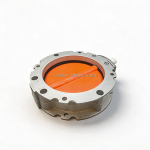 Vanne papillon industrielle DN300 à brides, corps en fonte ductile, <span class=keywords><strong>disque</strong></span> en acier inoxydable, prix direct usine pour centrale de malaxage - Product Image 4